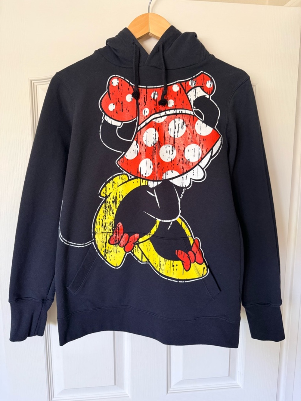 Authentic Disney Parks Minnie Mouse Black Hooded Sweater